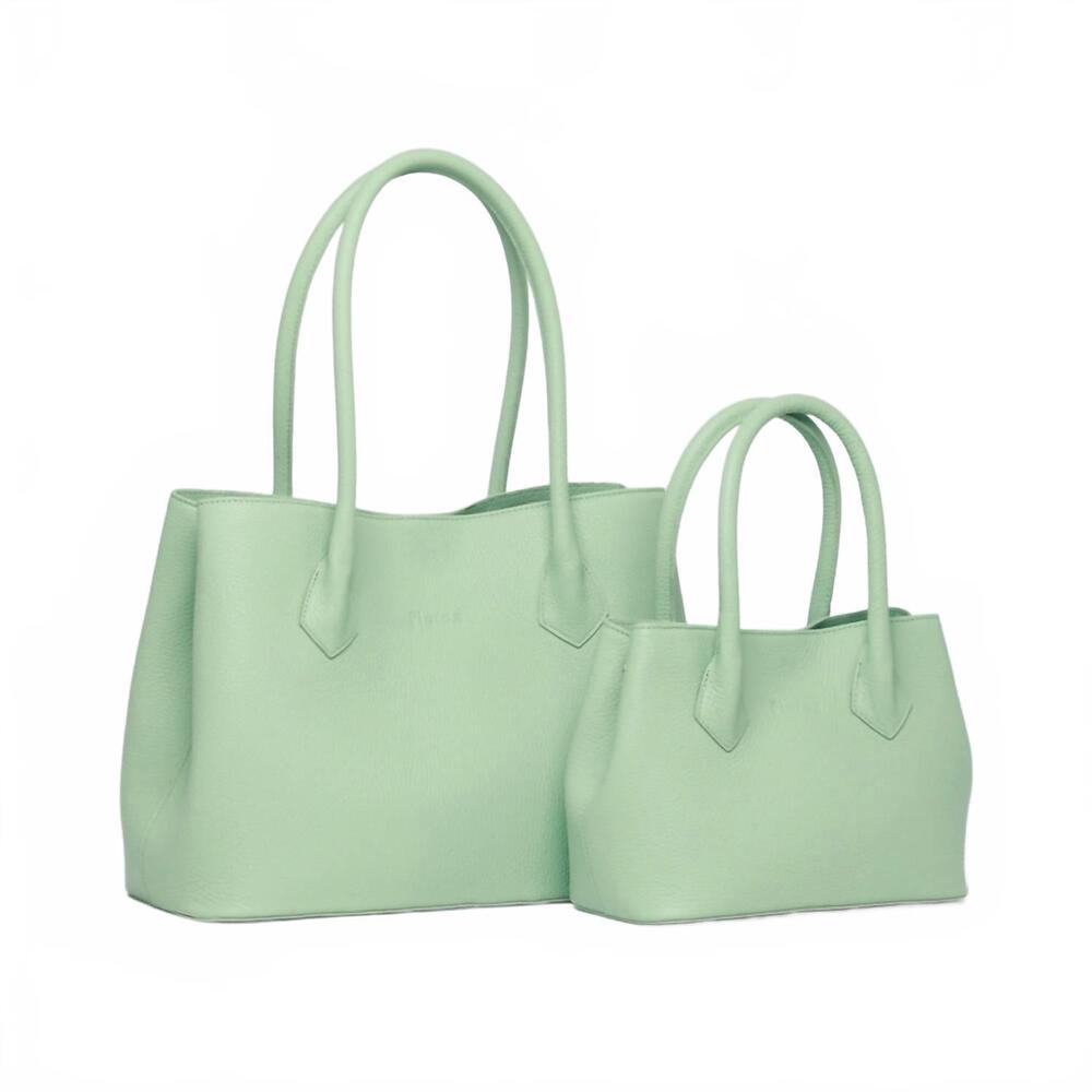 NEW MESCH women's katie tote bag in mint - Picture 2 of 4